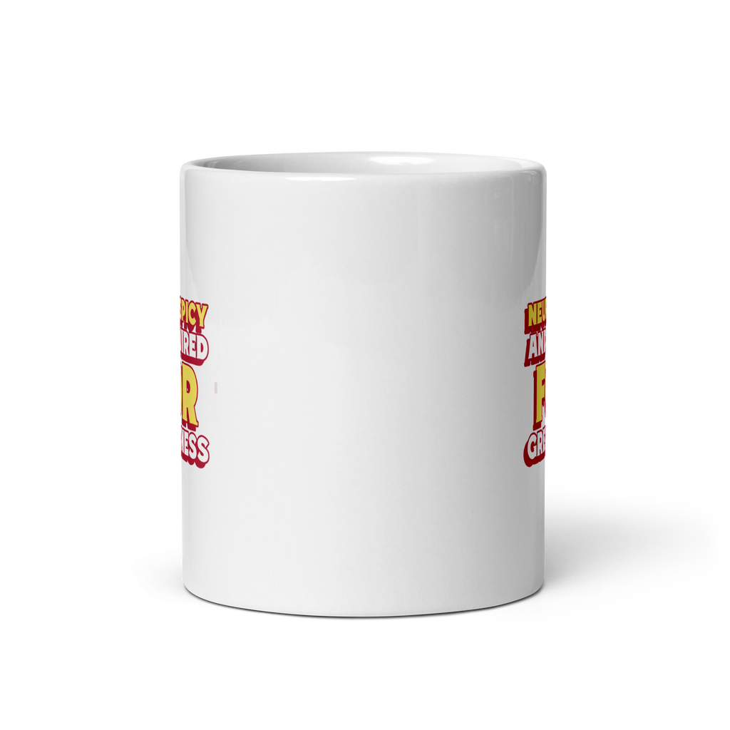 Neurospicy And Wired For Greatness | White Glossy Mug | The Neurospicy Store