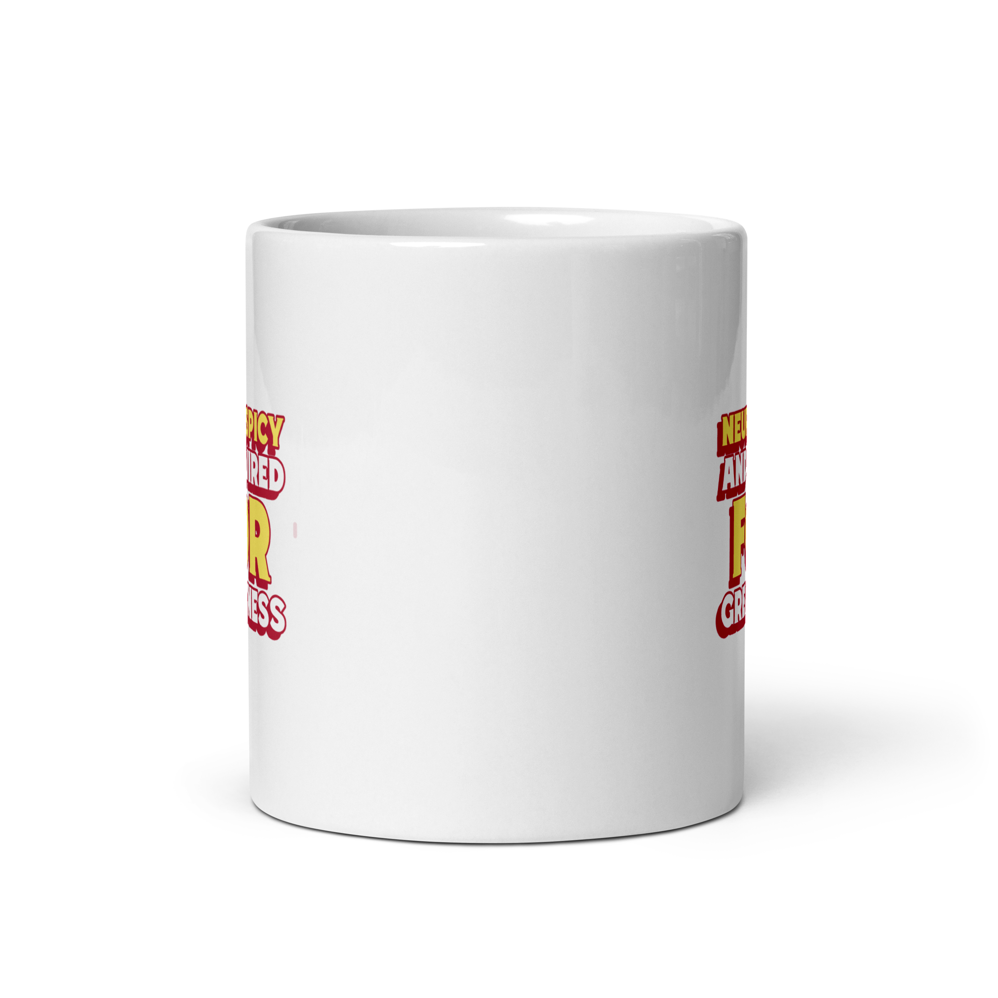 Neurospicy And Wired For Greatness | White Glossy Mug | The Neurospicy Store