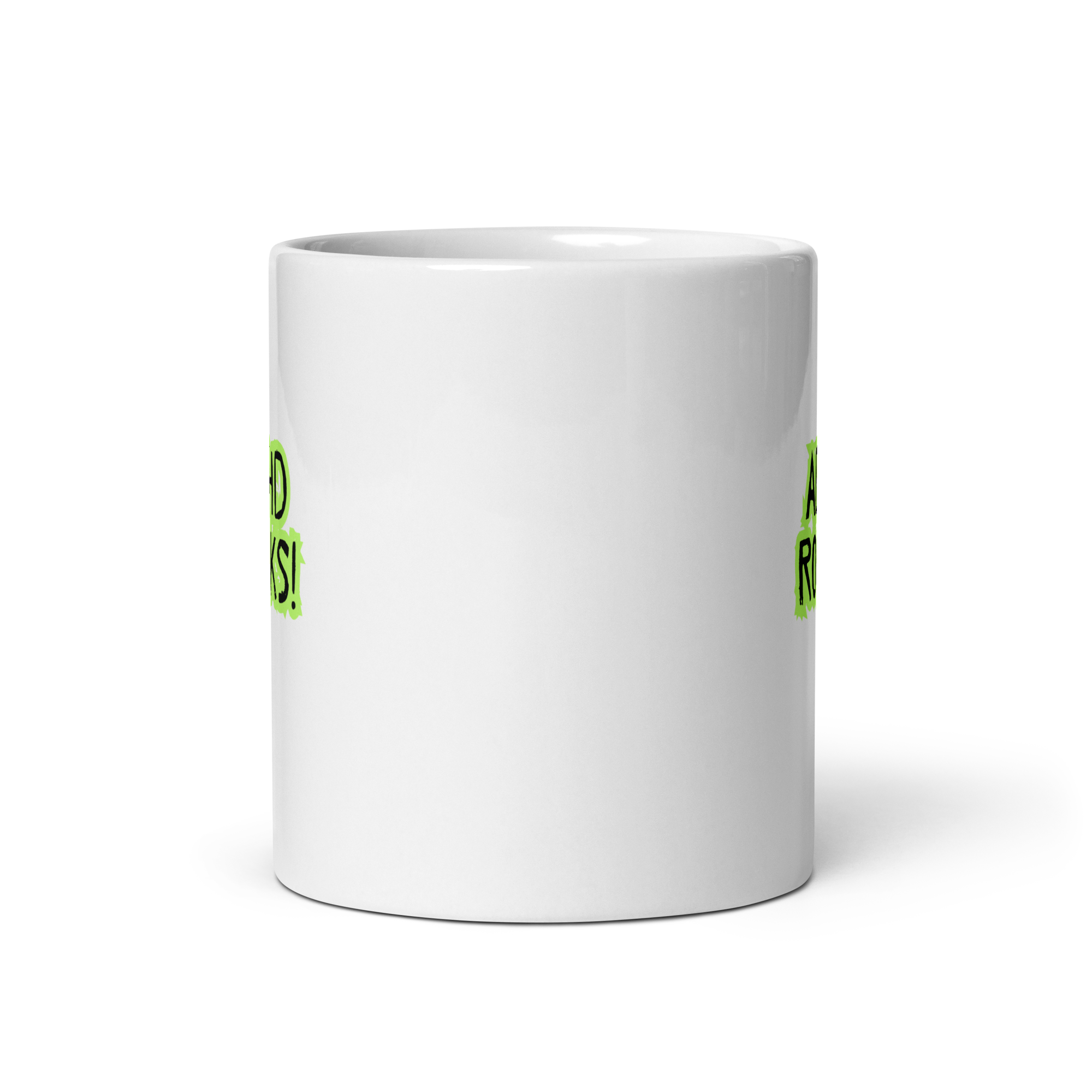ADHD Rocks! | White Glossy Mug | The Neurospicy Store