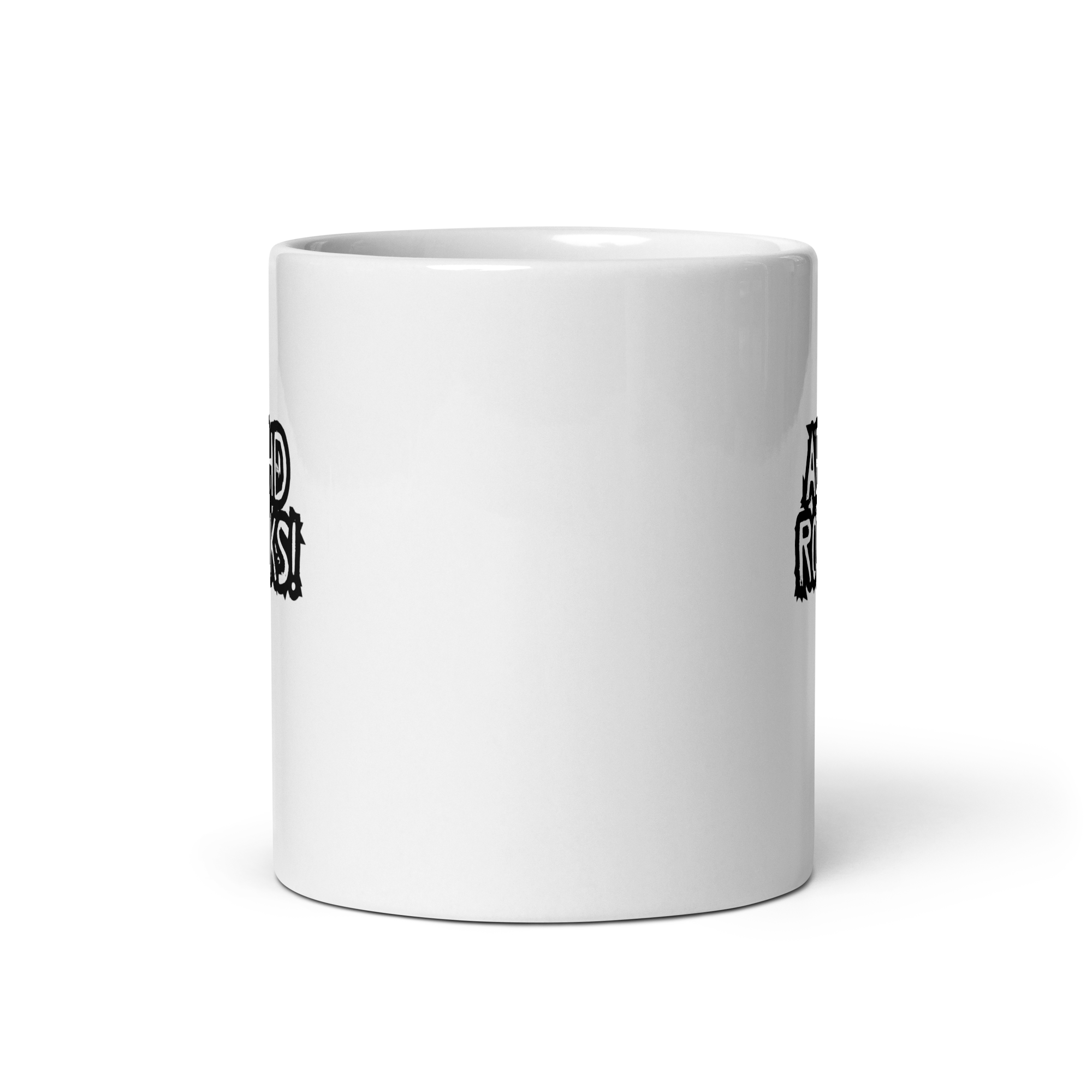 ADHD Rocks! | White Glossy Mug | The Neurospicy Store