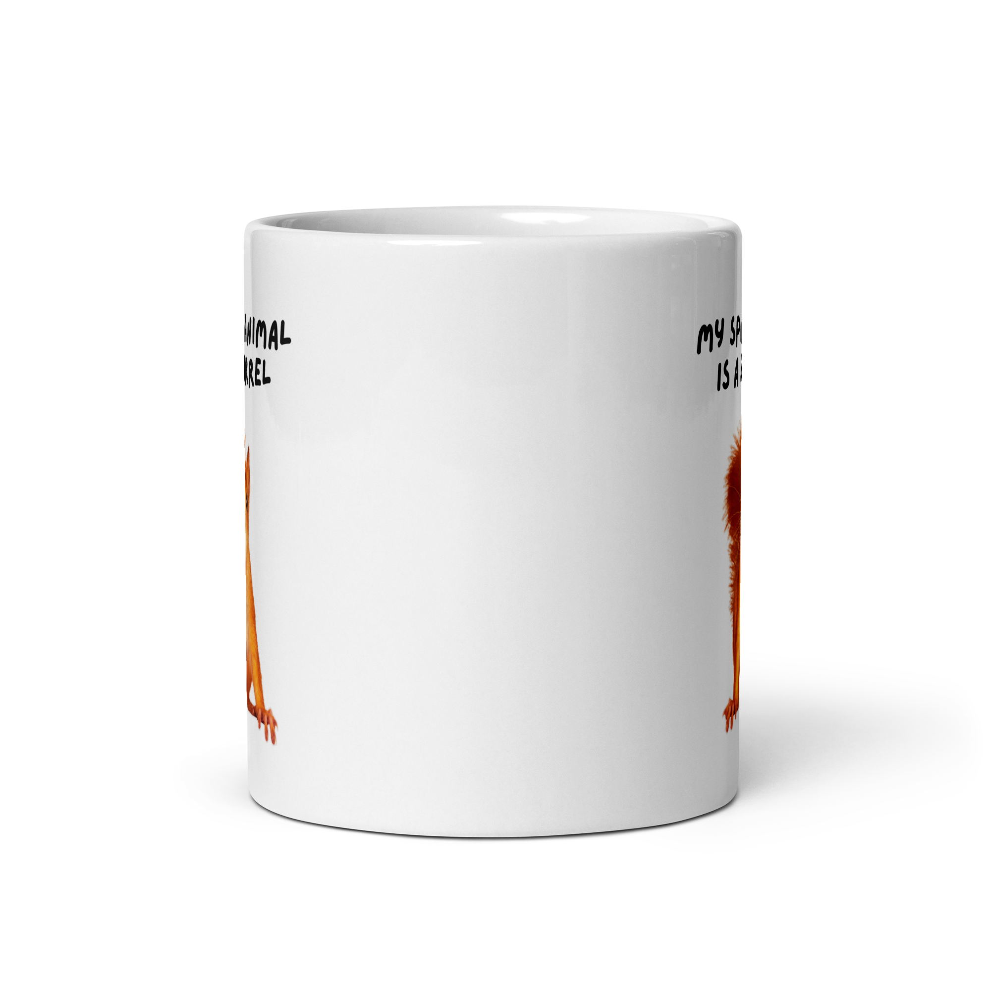 My Spirit Animal is A Squirrel | White Glossy Mug | The Neurospicy Store
