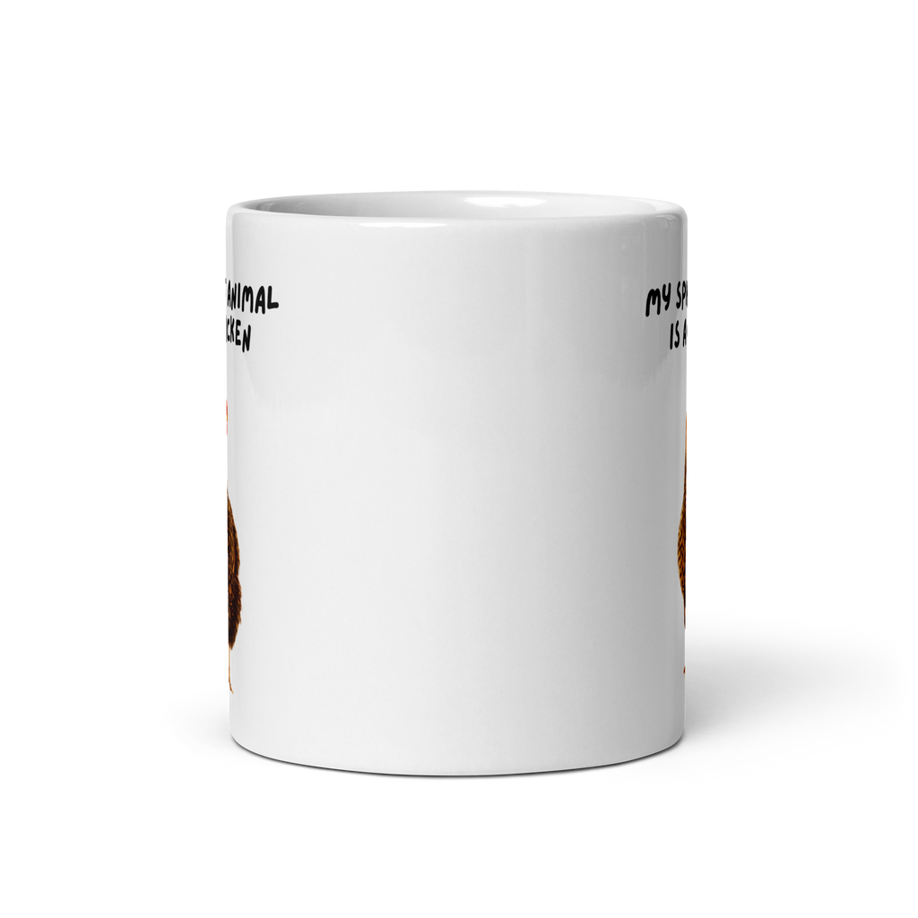My Spirit Animal Is A Chicken | White Glossy Mug | The Neurospicy Store