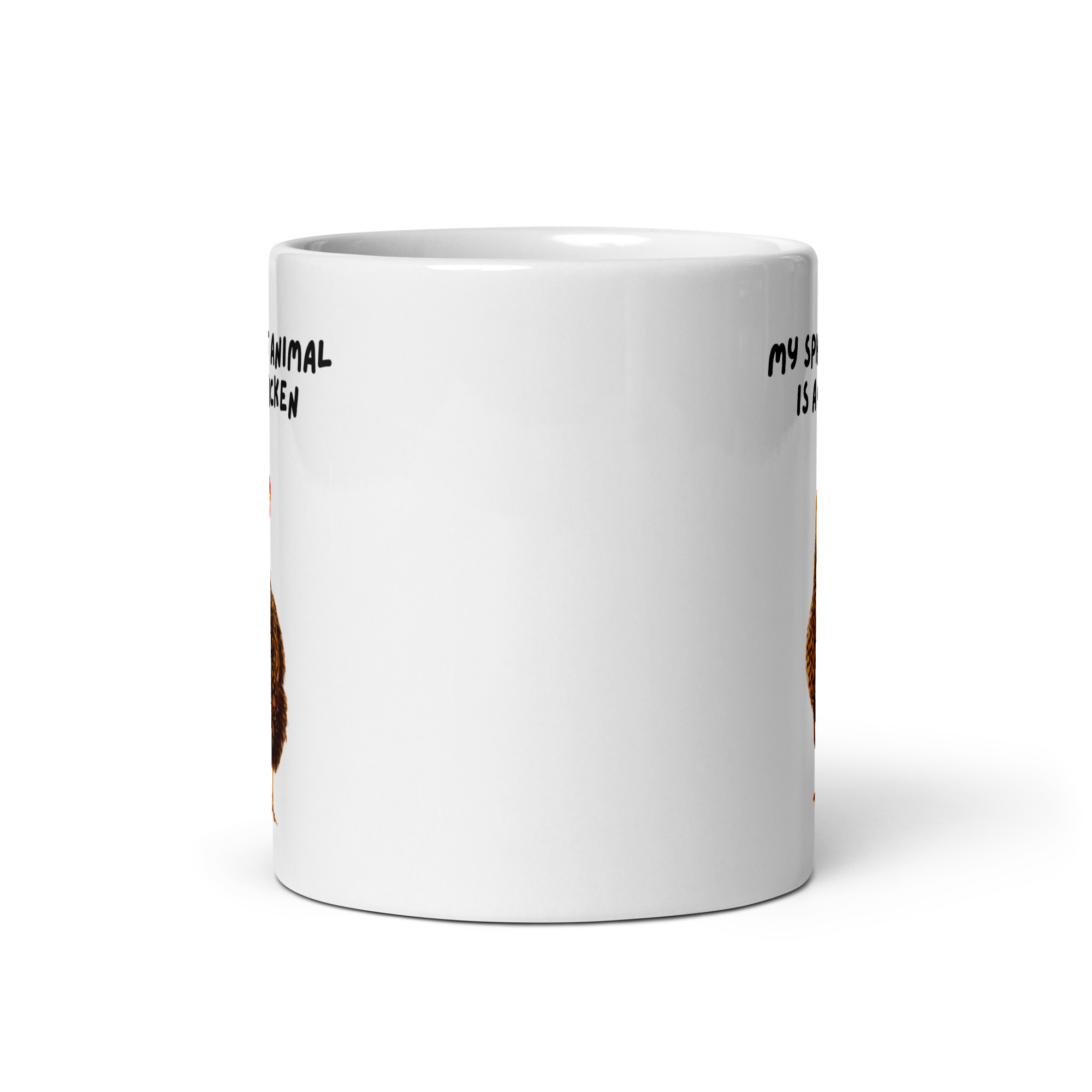 My Spirit Animal Is A Chicken | White Glossy Mug | The Neurospicy Store