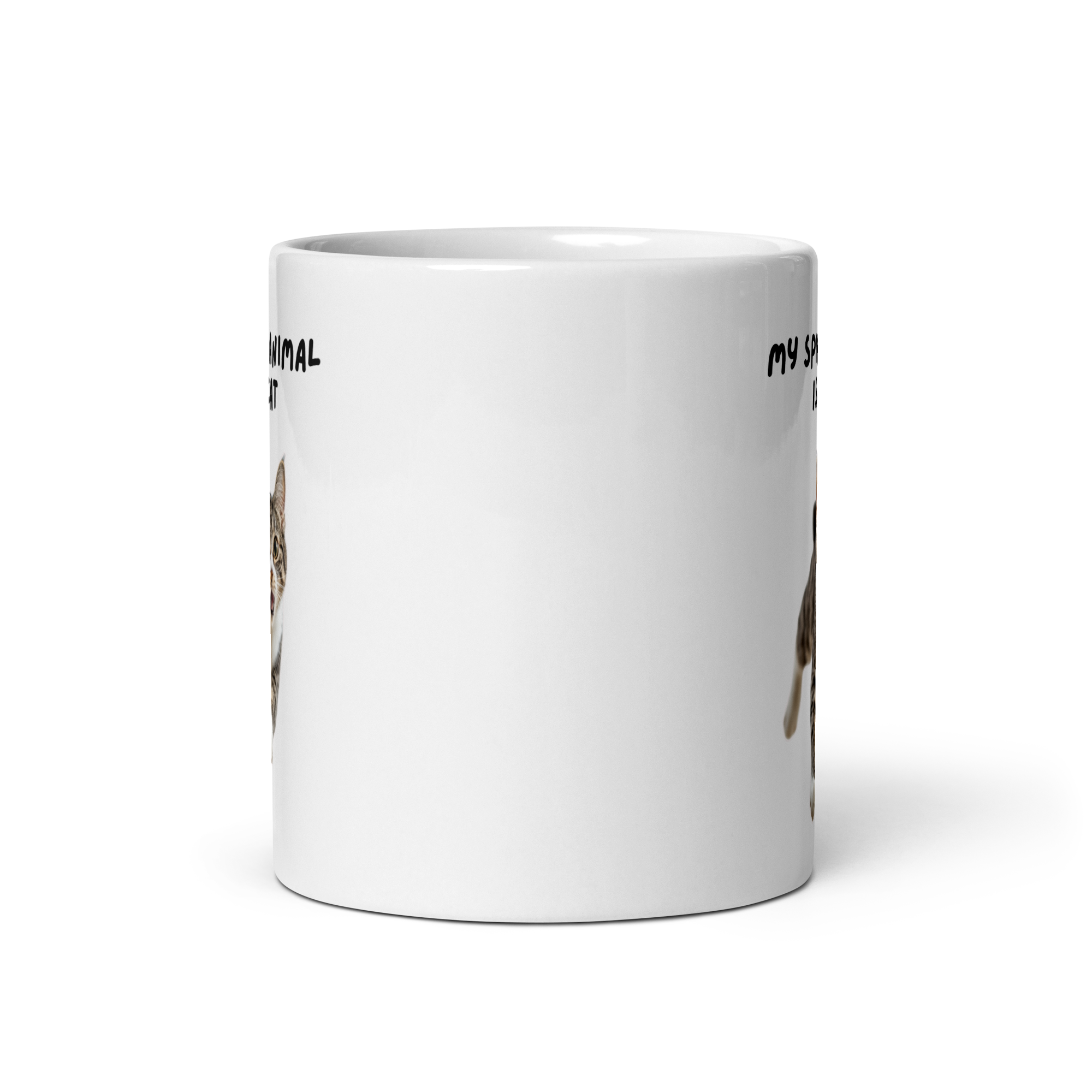 My Spirit Animal Is A Cat | White Glossy Mug | The Neurospicy Store