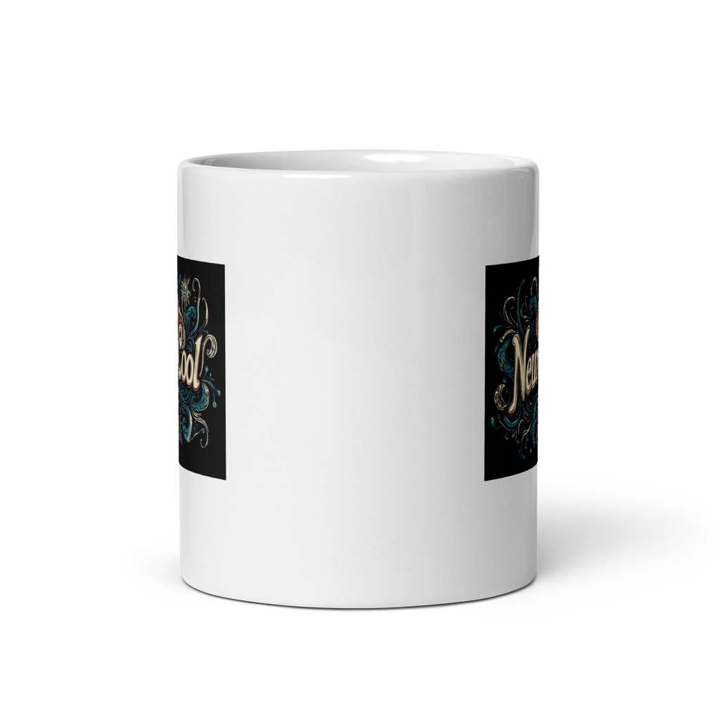 Neuro-Cool Neurodiversity | Glossy White Mug | ND Statements with Attitude white-glossy-mug-white-11-oz-front-view-67dc64d6a41eb Kitchen & Dining > Drinkware > Mugs