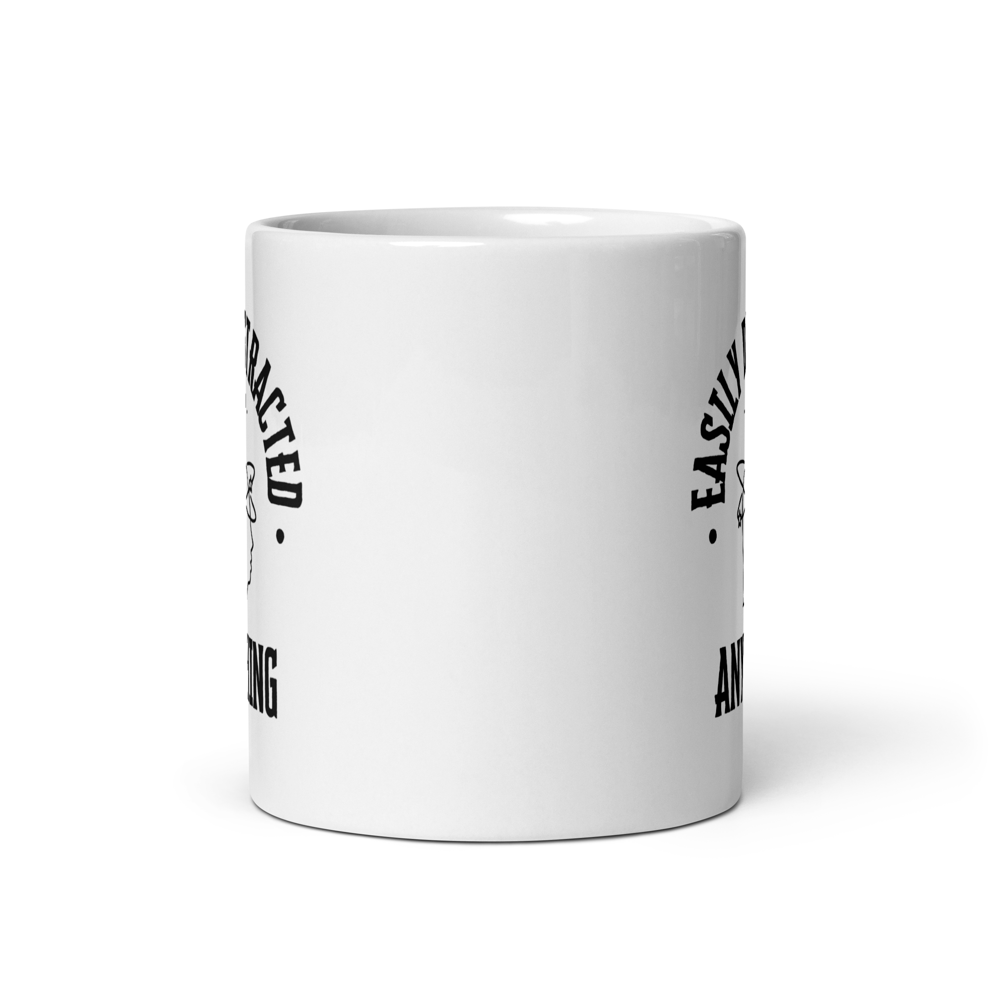 Easily Distracted By Anything | White Glossy Mug | The Neurospicy Store