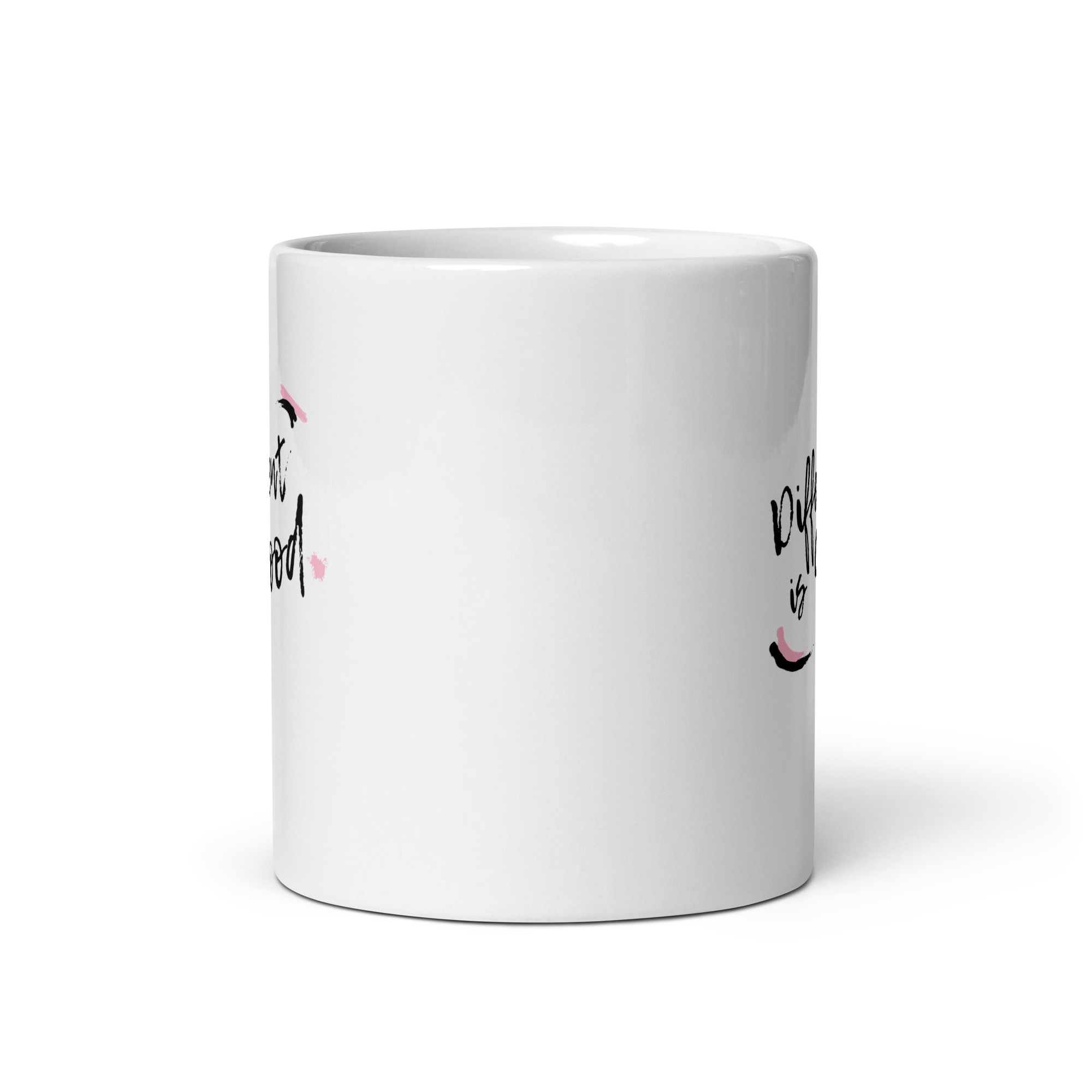 Different Is Good | White Glossy Mug | The Neurospicy Store