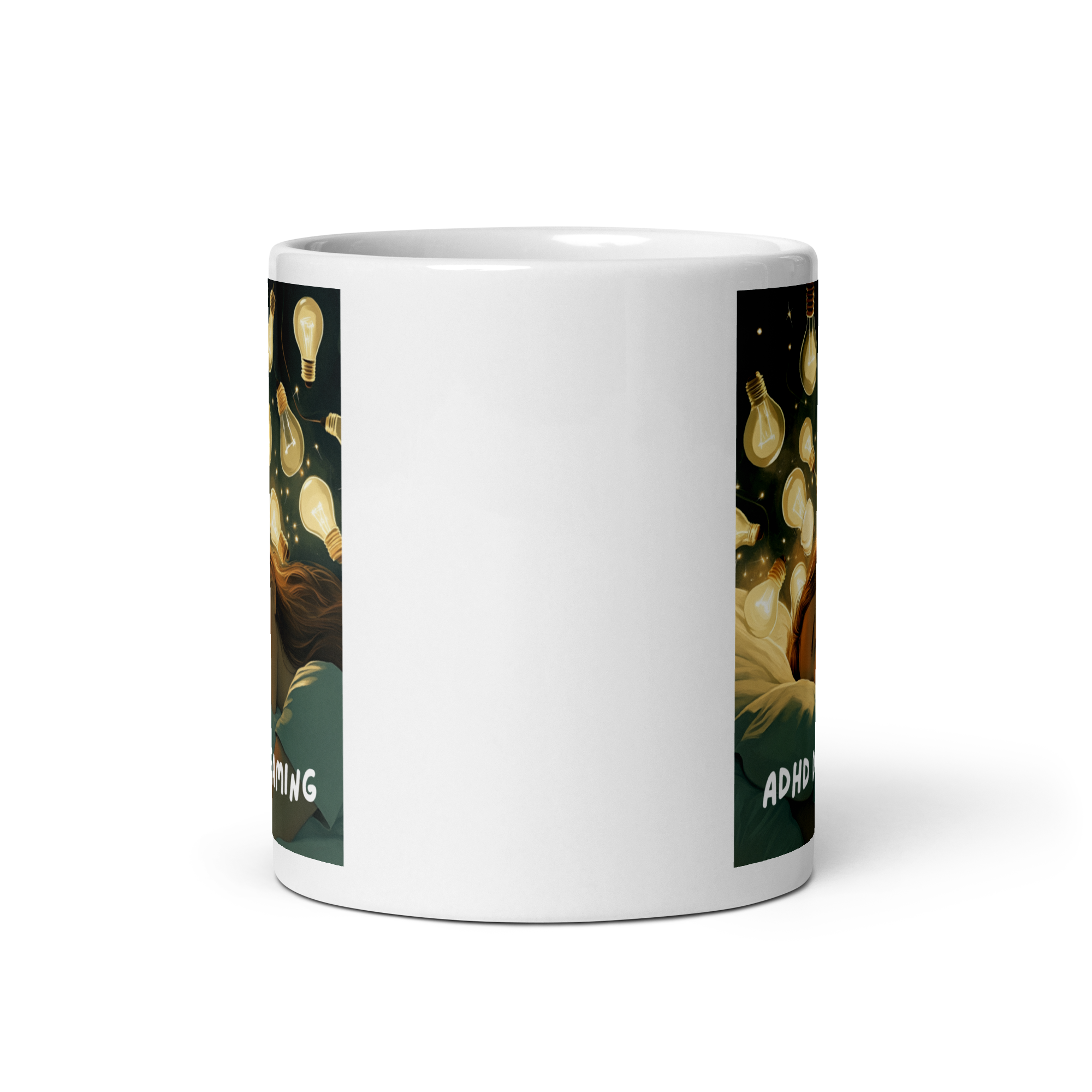 ADHD Dreaming | White Glossy Mug | The Neurospicy Store