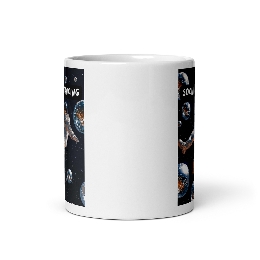 Social Distancing | White Glossy Mug | If You Love Space white-glossy-mug-white-11-oz-front-view-67dd58b7e32b2 Kitchen & Dining > Drinkware > Mugs