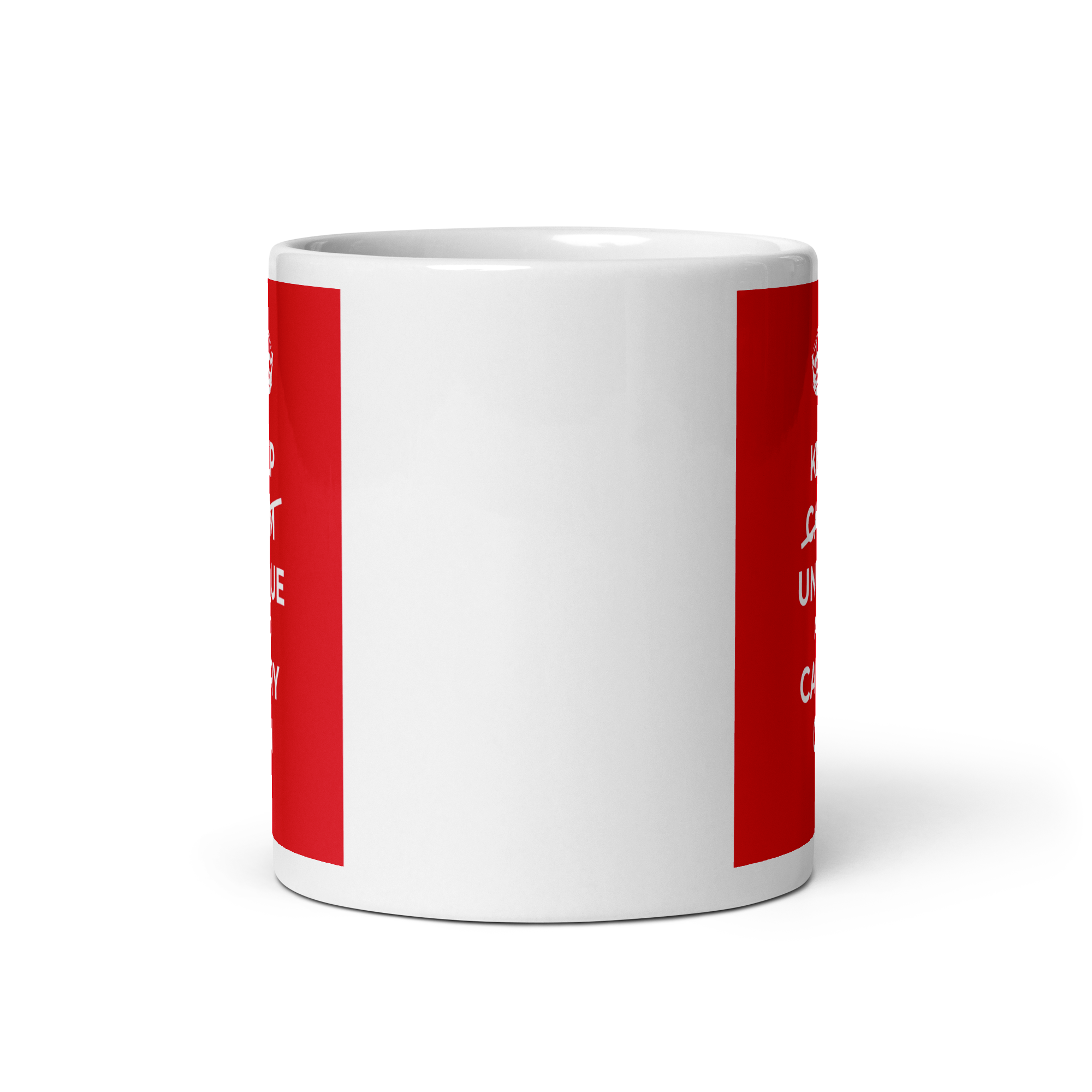 Keep Calm Unique And Carry On | White Glossy Mug | The Neurospicy Store