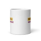 Proudly Dull Deeply Content | Glossy White Mug | Reclaiming Dull white-glossy-mug-white-11-oz-front-view-67dd6679d6e0d Kitchen & Dining > Drinkware > Mugs