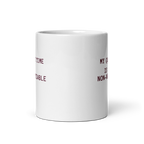 My Quiet Time Is Non-Negotiable | White Glossy Mug | Great Introvert Gift white-glossy-mug-white-11-oz-front-view-67dd74c98c768 Kitchen & Dining > Drinkware > Mugs