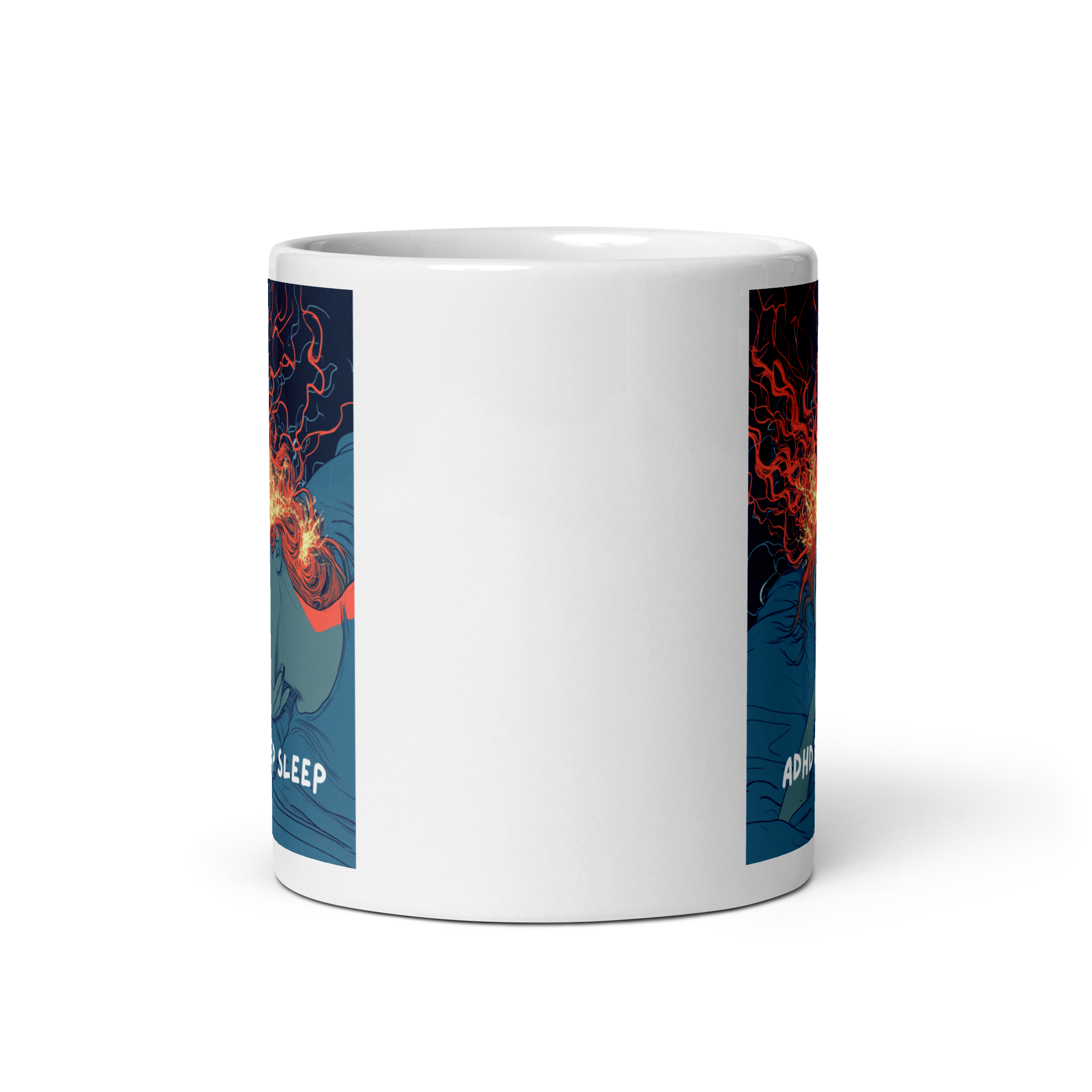 ADHD Deep Sleep | White Glossy Mug | The Neurospicy Store