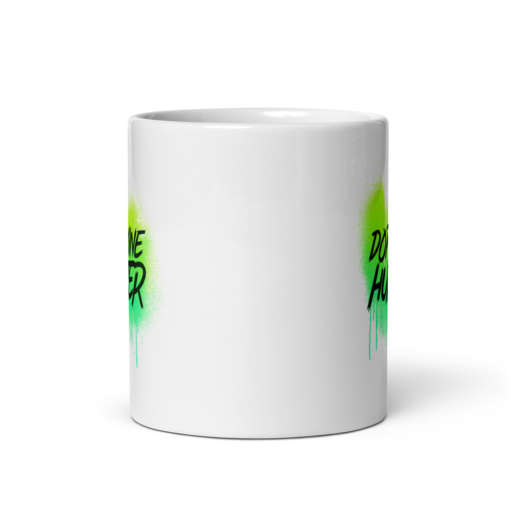 Dopamine Hunter | White Glossy Mug | The Neurospicy Store