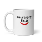 Neurospicy Sister | White Glossy Mug | The Neurospicy Store