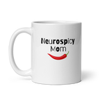Neurospicy Mom Mug | White Glossy Mug | Gift for ND Moms white-glossy-mug-white-11-oz-handle-on-left-67d825bda4a1f Kitchen & Dining > Drinkware > Mugs