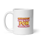 Neurospicy And Wired For Greatness | White Glossy Mug | The Neurospicy Store