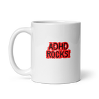 ADHD Rocks! | White Glossy Mug | The Neurospicy Store