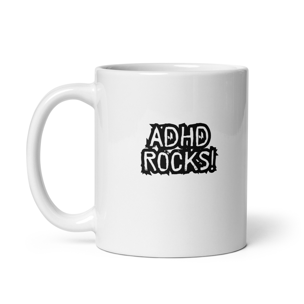 ADHD Rocks! | White Glossy Mug | The Neurospicy Store