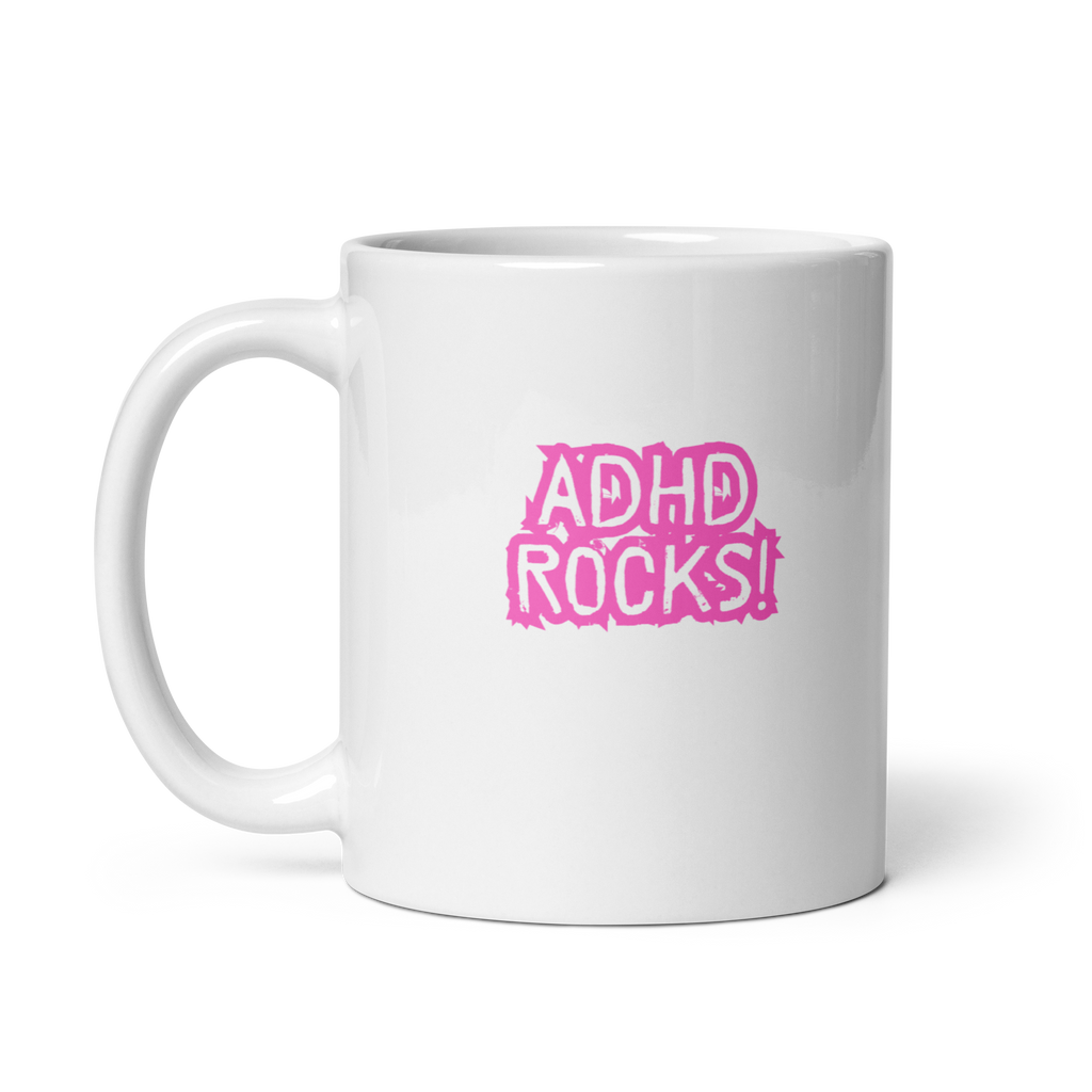 ADHD Rocks! | White Glossy Mug | The Neurospicy Store