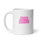 ADHD Rocks! | White Glossy Mug | The Neurospicy Store