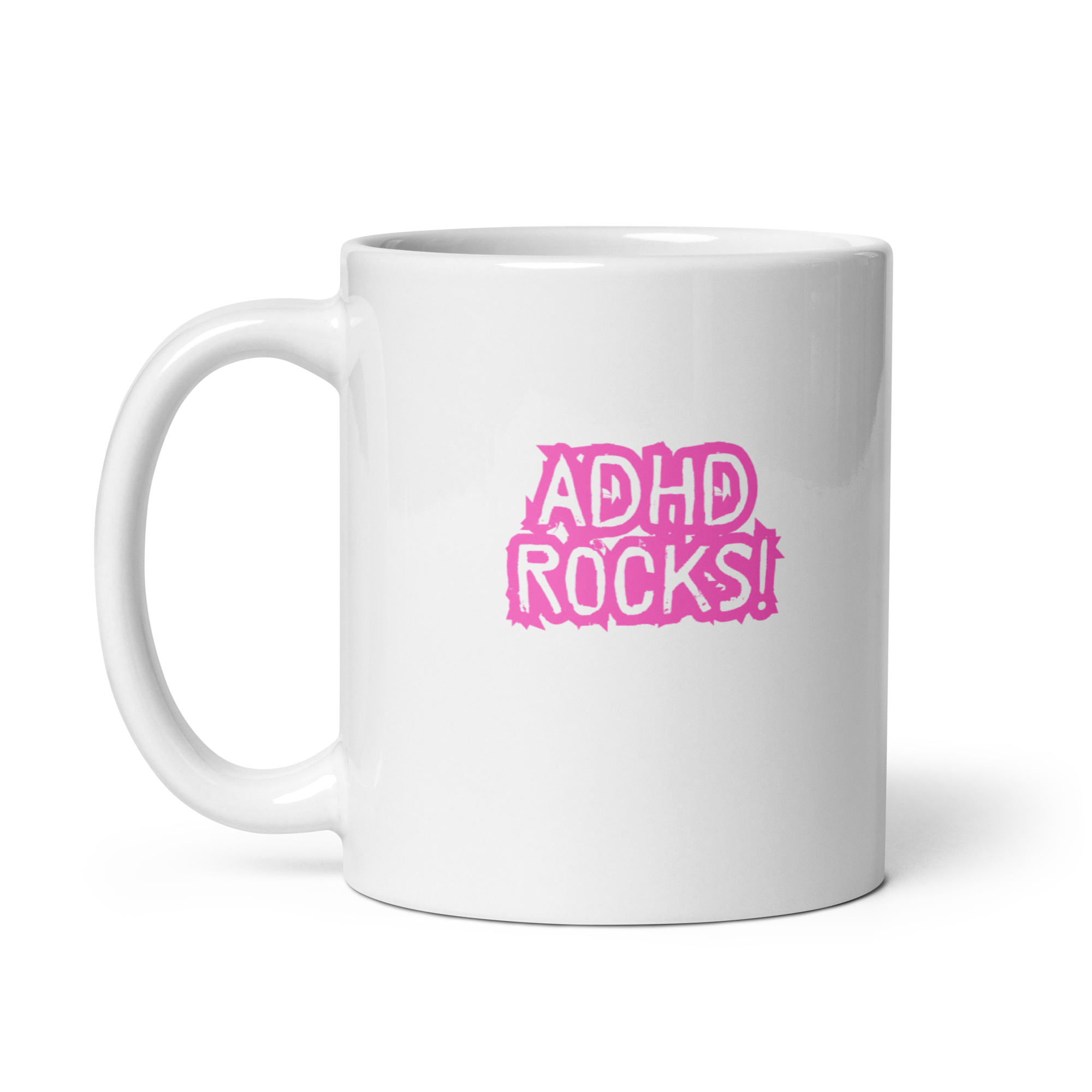 ADHD Rocks! | White Glossy Mug | The Neurospicy Store