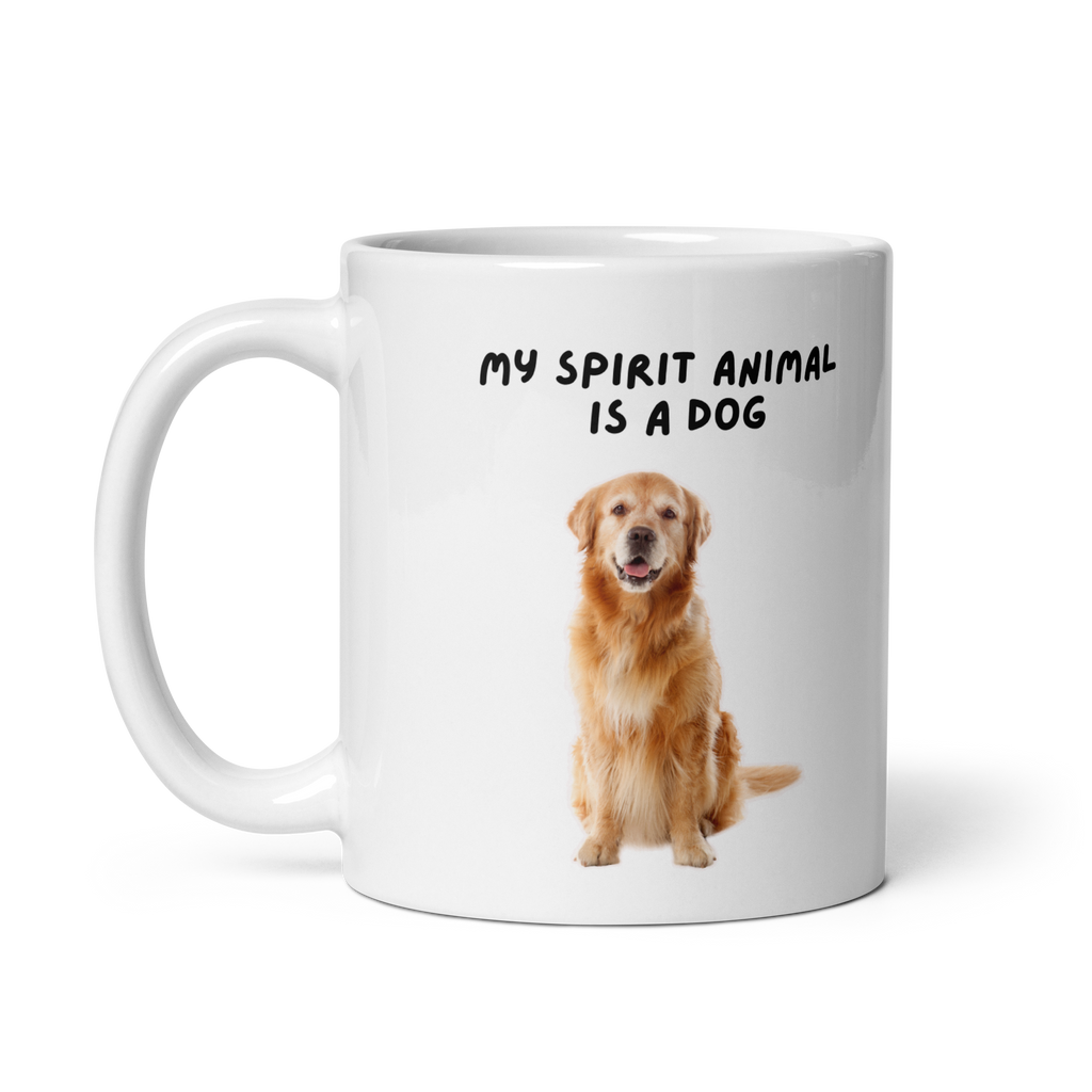 My Spirit Animal Is A Dog | White Glossy Mug | The Neurospicy Store