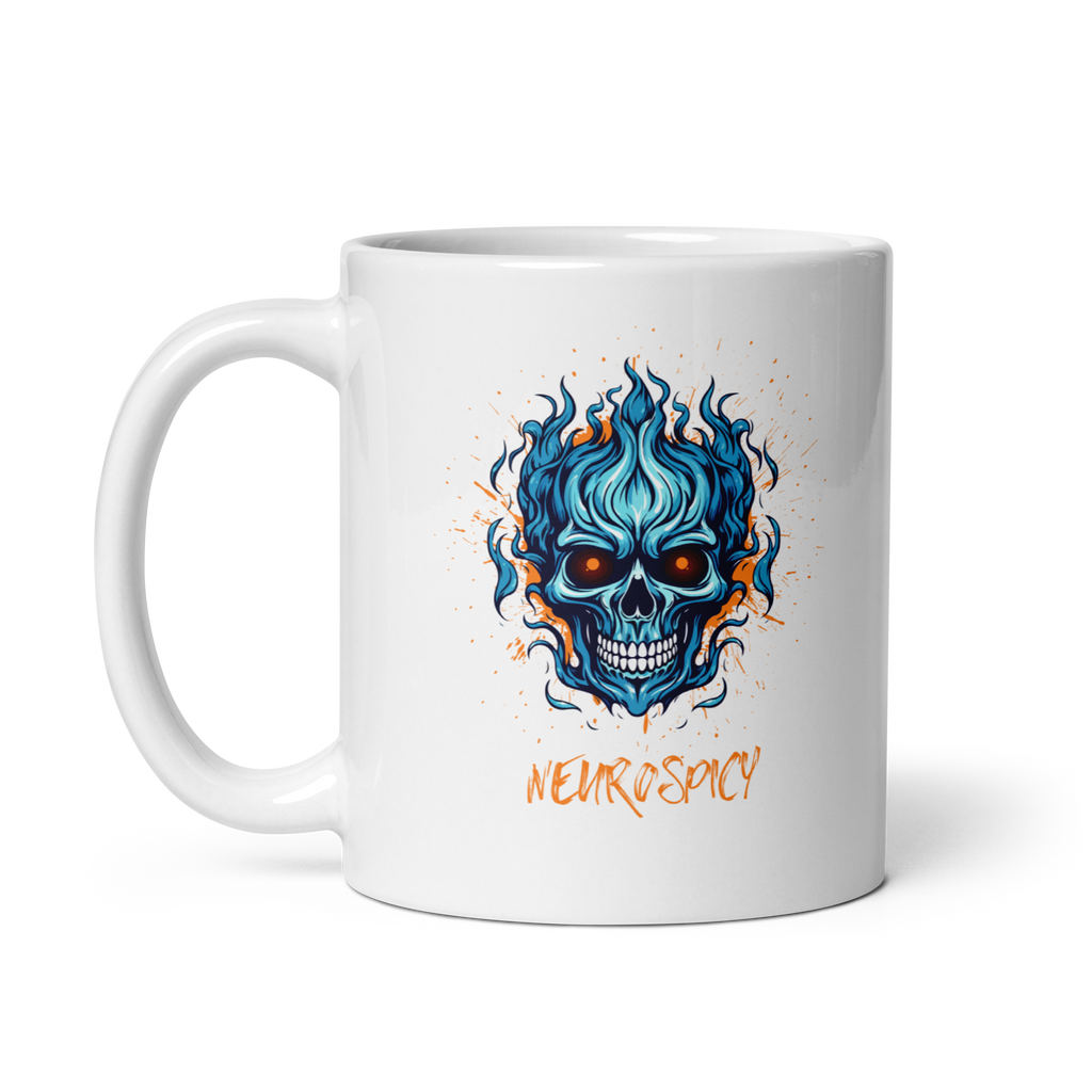 Neuro-Cool | Glossy White Mug | ND Designs with Attitude white-glossy-mug-white-11-oz-handle-on-left-67dc65b0ecbd1 Kitchen & Dining > Drinkware > Mugs