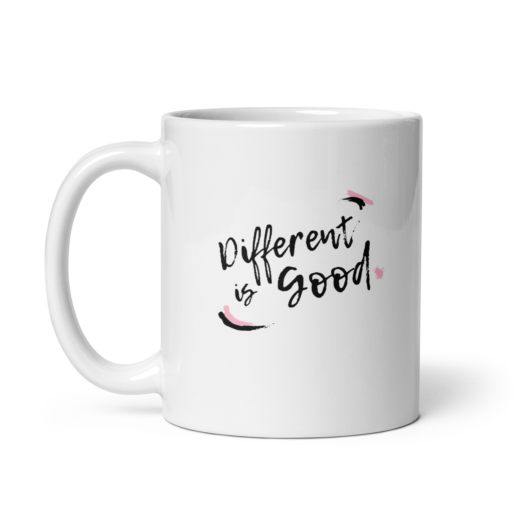 Different Is Good | White Glossy Mug | The Neurospicy Store