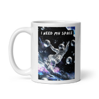 I Need My Space | White Glossy Mug | For Sensory Overload white-glossy-mug-white-11-oz-handle-on-left-67dd55dc1436a Kitchen & Dining > Drinkware > Mugs