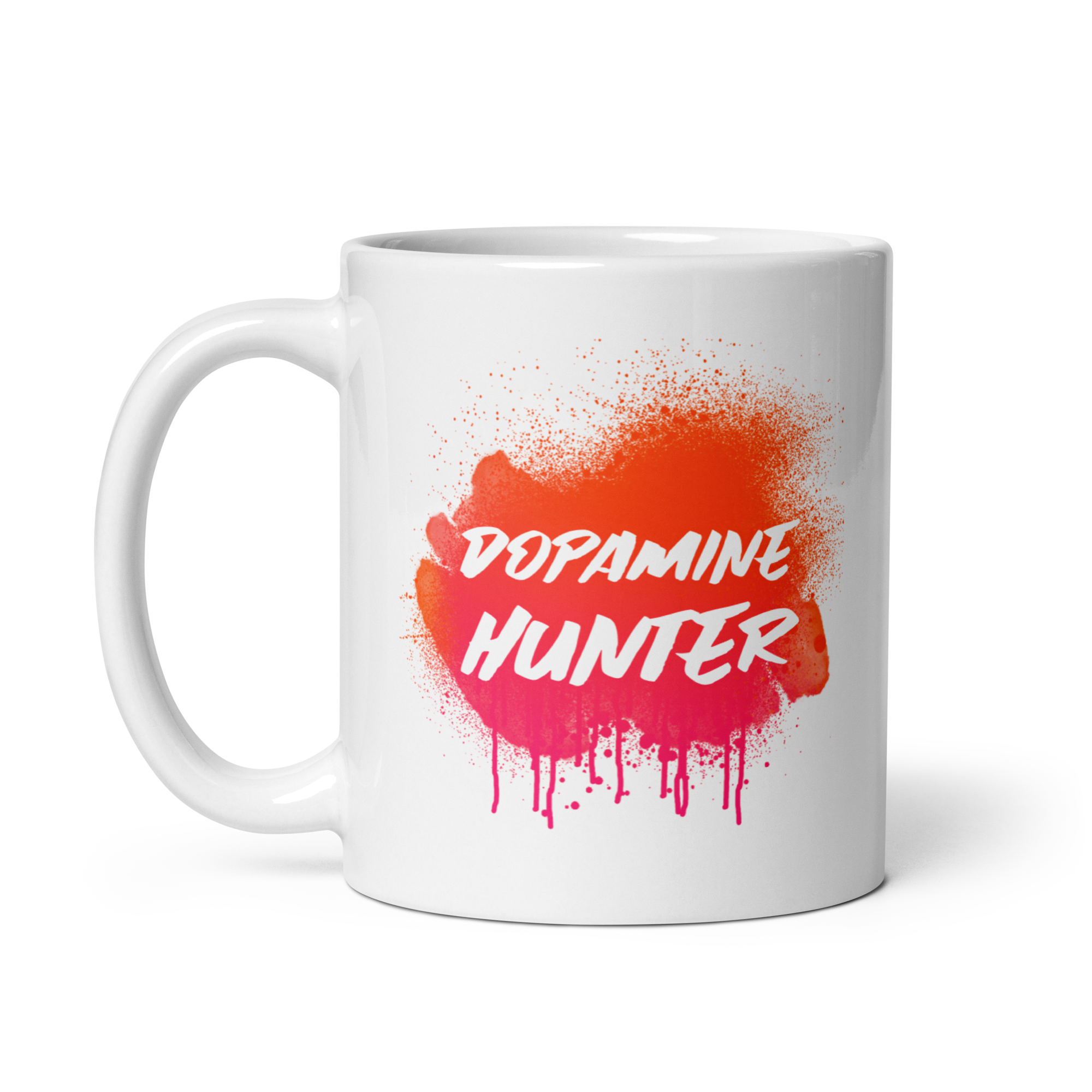 Dopamine Hunter | White Glossy Mug | The Neurospicy Store