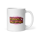 Neurospicy and Unstoppable | White Mug | Neurodivergent Gift white-glossy-mug-white-11-oz-handle-on-right-67d865e899682 Kitchen & Dining > Drinkware > Mugs