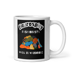 Neurospicy Fashionista Walk In Wardrobe | White Glossy Mug | The Neurospicy Store 11 oz