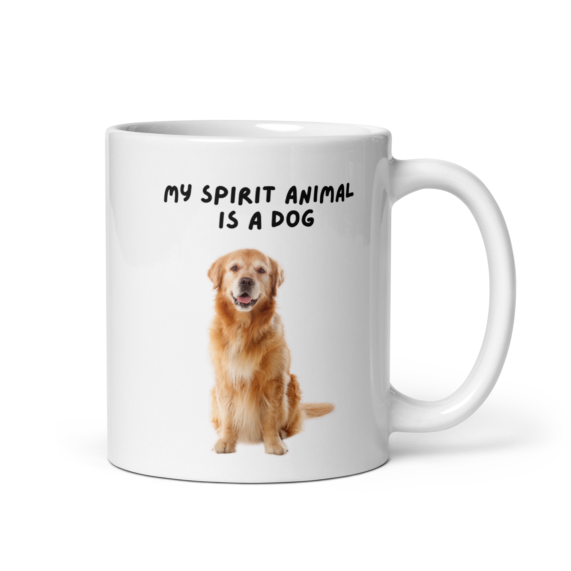My Spirit Animal Is A Dog | White Glossy Mug | The Neurospicy Store 11 oz