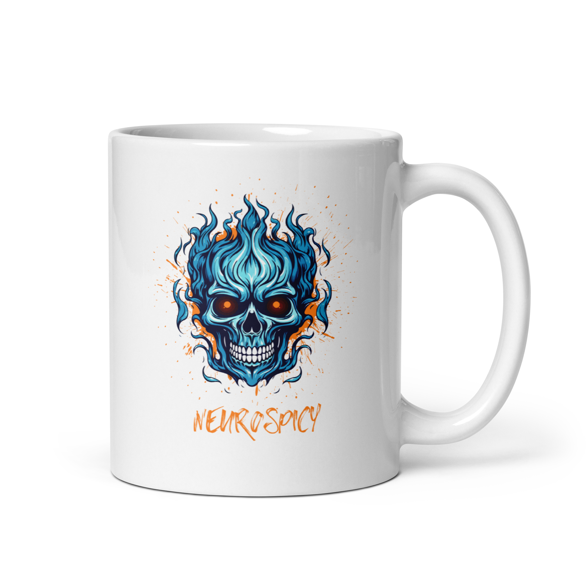 Neurospicy | White Glossy Mug | The Neurospicy Store 11 oz