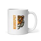 Neurospicy Tiger | White Glossy Mug | Statement Gift for Neurospicy Thinkers white-glossy-mug-white-11-oz-handle-on-right-67dc667d38958 Kitchen & Dining > Drinkware > Mugs