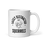 Easily Distracted By Squirrels | Glossy White Mug | Neurodivergent Humor white-glossy-mug-white-11-oz-handle-on-right-67dc7576370f4 Kitchen & Dining > Drinkware > Mugs
