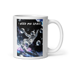 I Need My Space | White Glossy Mug | For Sensory Overload white-glossy-mug-white-11-oz-handle-on-right-67dd55dc13d61 Kitchen & Dining > Drinkware > Mugs