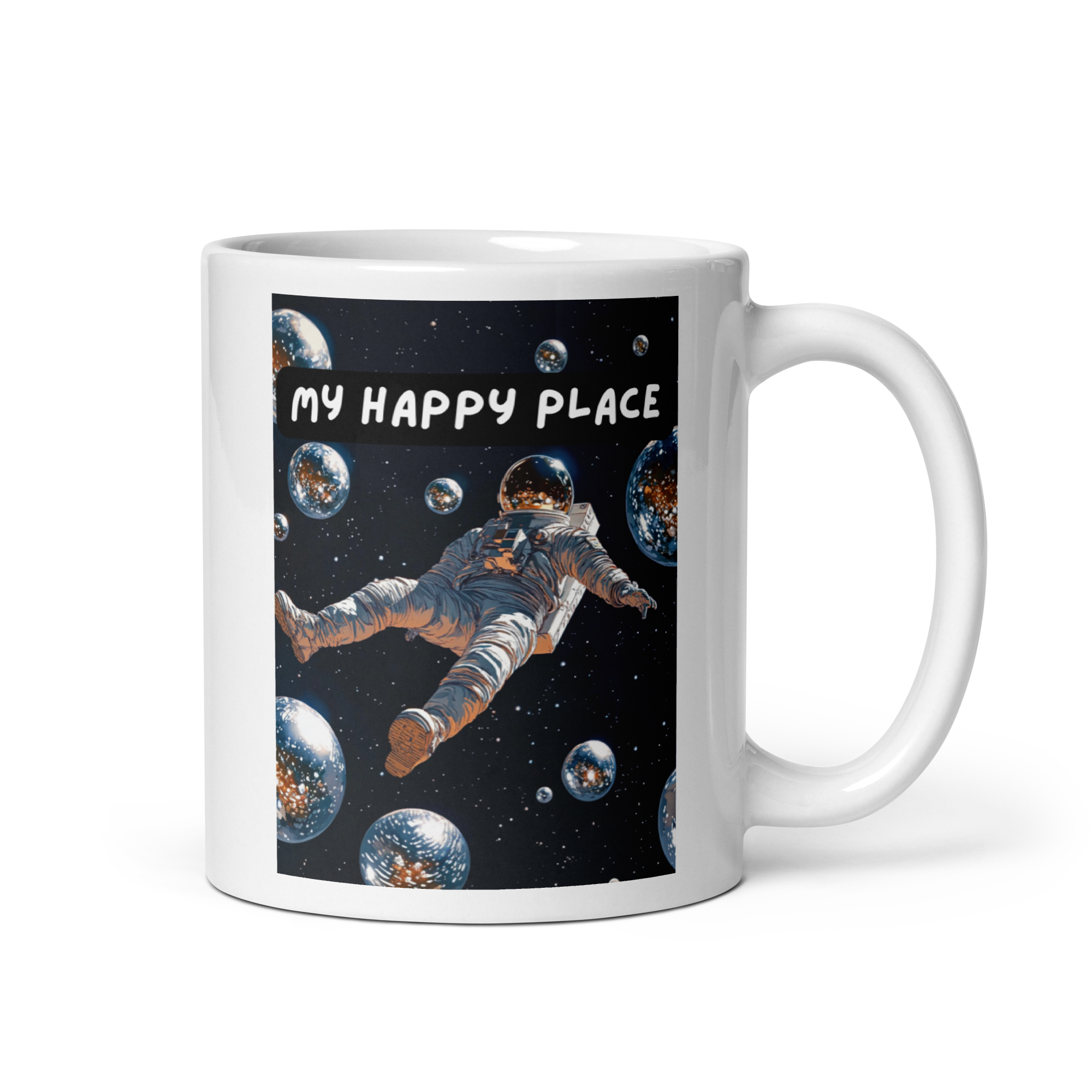 My Happy Place | White Glossy Mug | The Neurospicy Store 11 oz