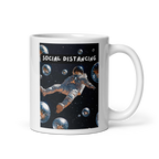 Social Distancing | White Glossy Mug | If You Love Space white-glossy-mug-white-11-oz-handle-on-right-67dd58b7e284b Kitchen & Dining > Drinkware > Mugs