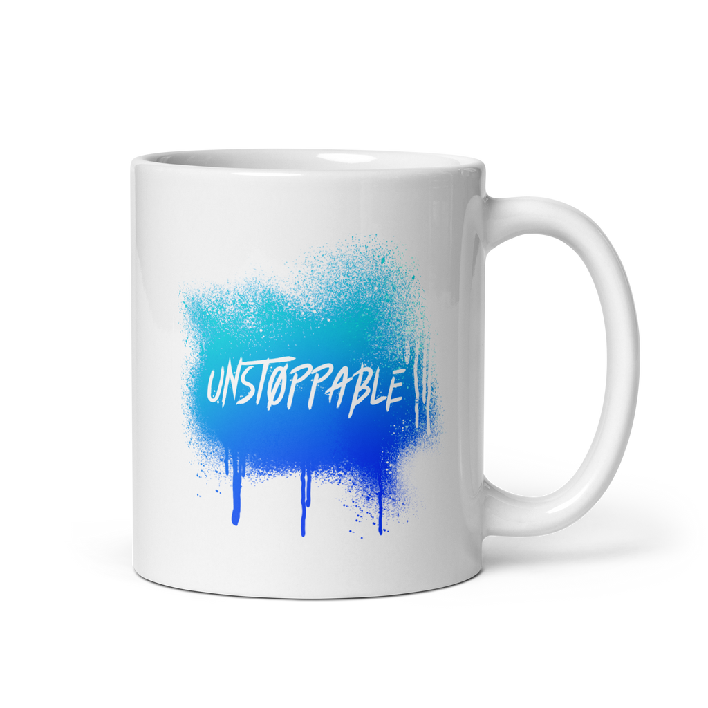 Unstoppable | White Glossy Mug | The Neurospicy Store 11 oz