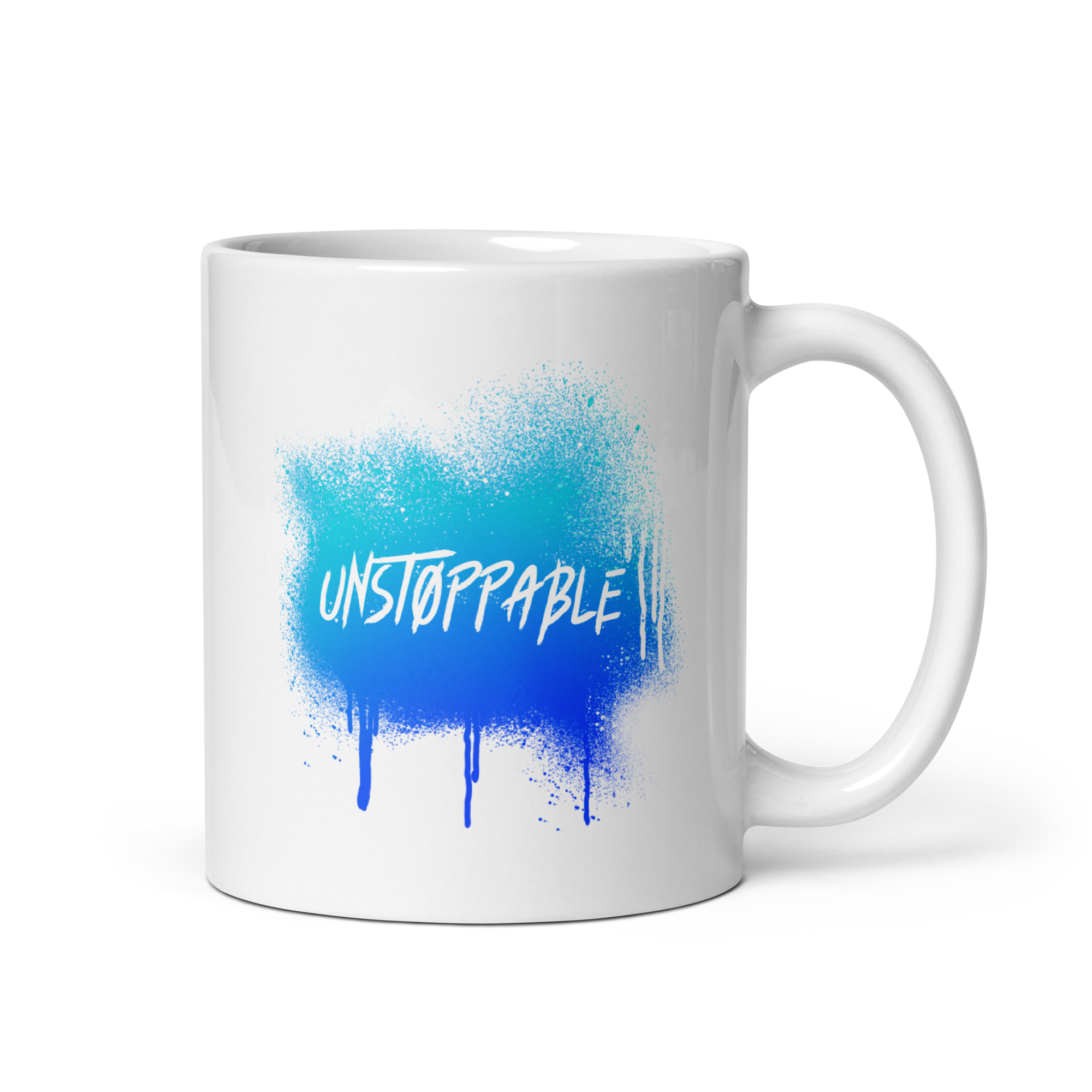 Unstoppable | White Glossy Mug | The Neurospicy Store 11 oz