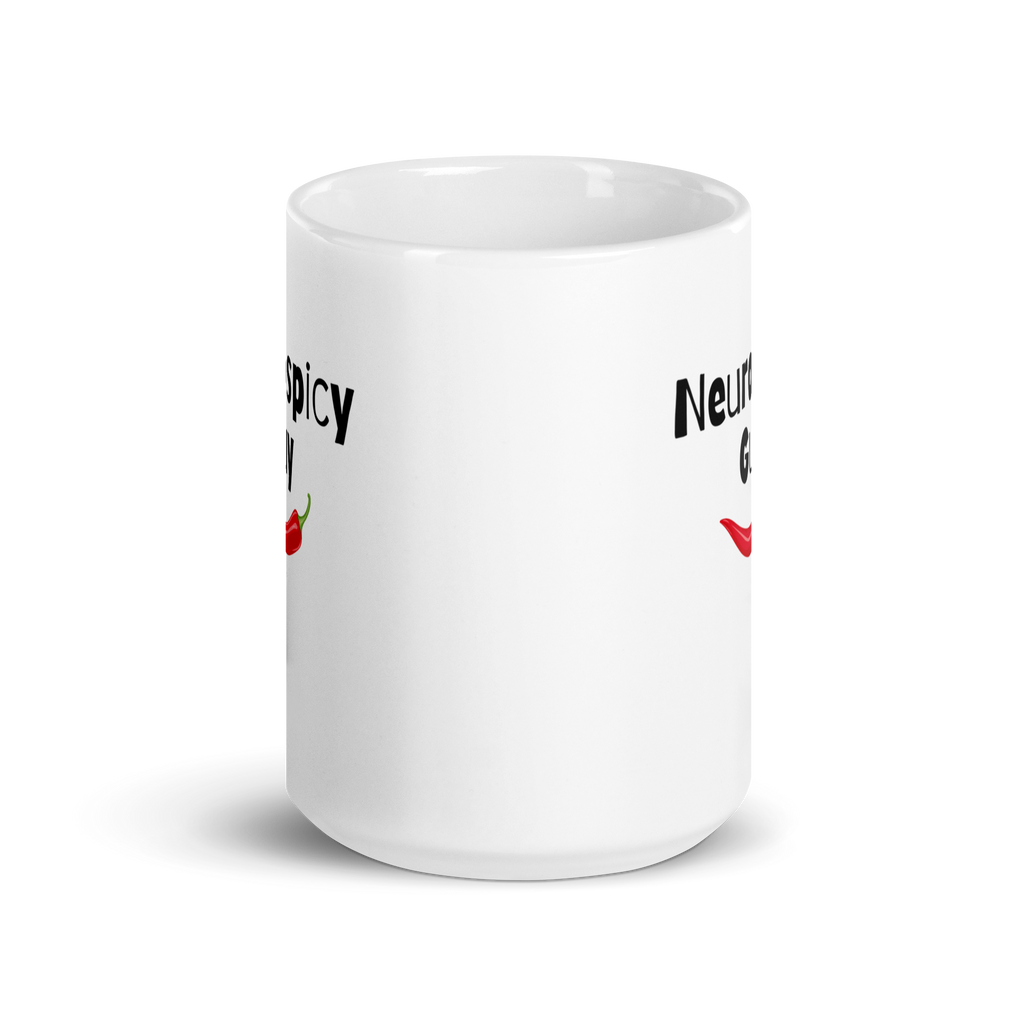Neurospicy Guy | White Glossy Mug | The Neurospicy Store