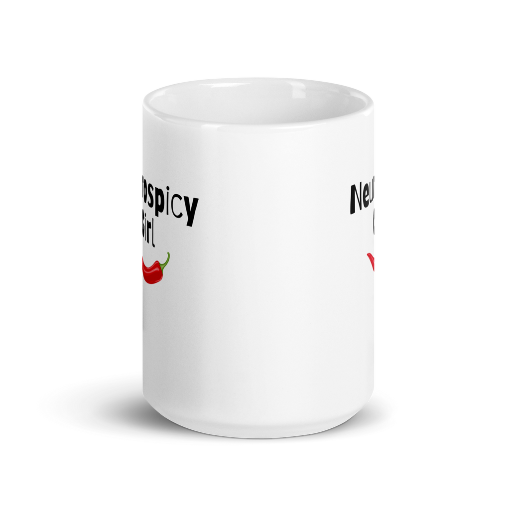 Neurospicy Girl | White Glossy Mug | The Neurospicy Store