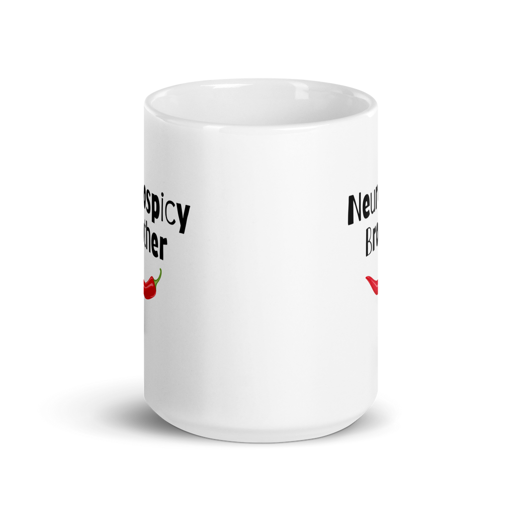 Neurospicy Brother | White Glossy Mug | The Neurospicy Store
