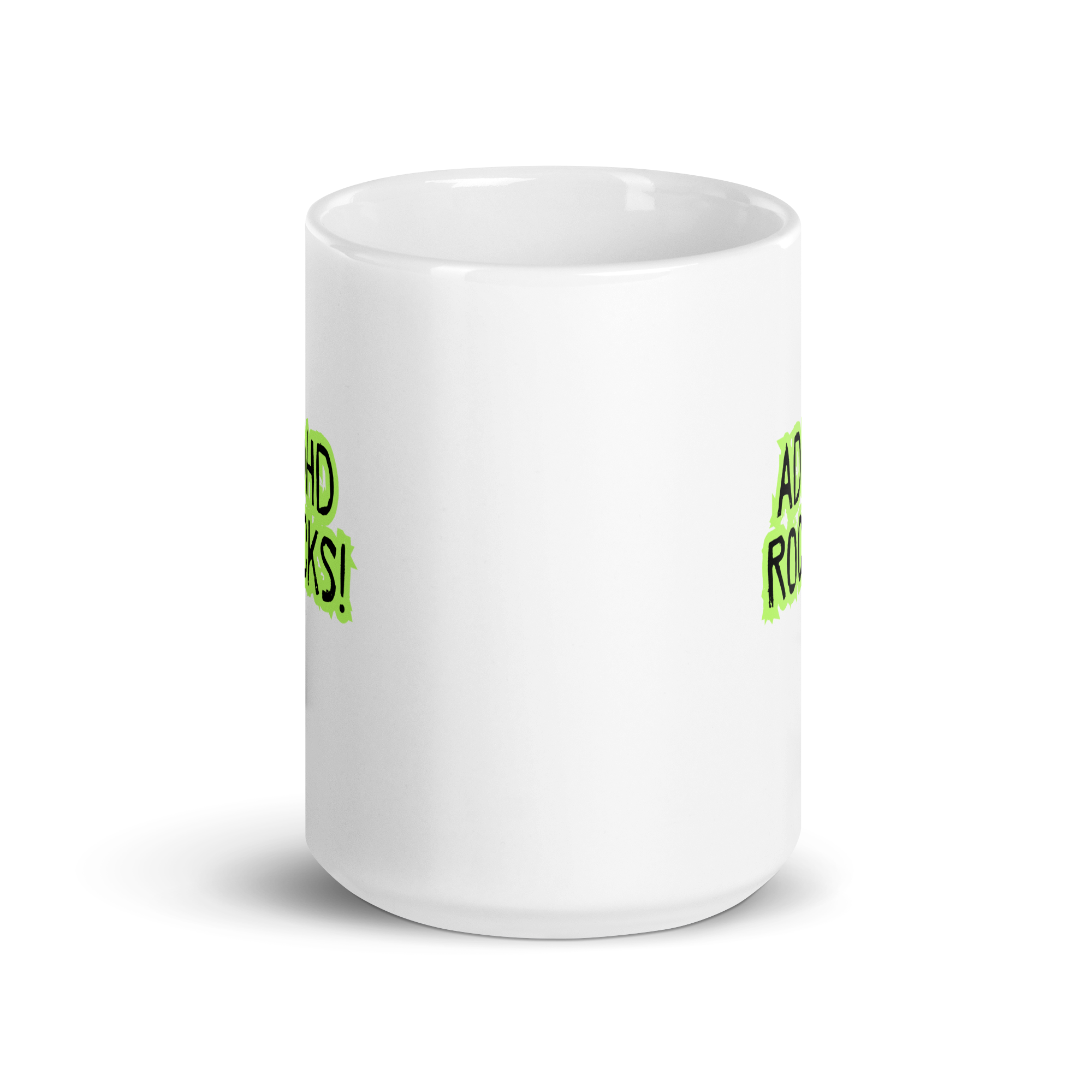 ADHD Rocks! | White Glossy Mug | The Neurospicy Store