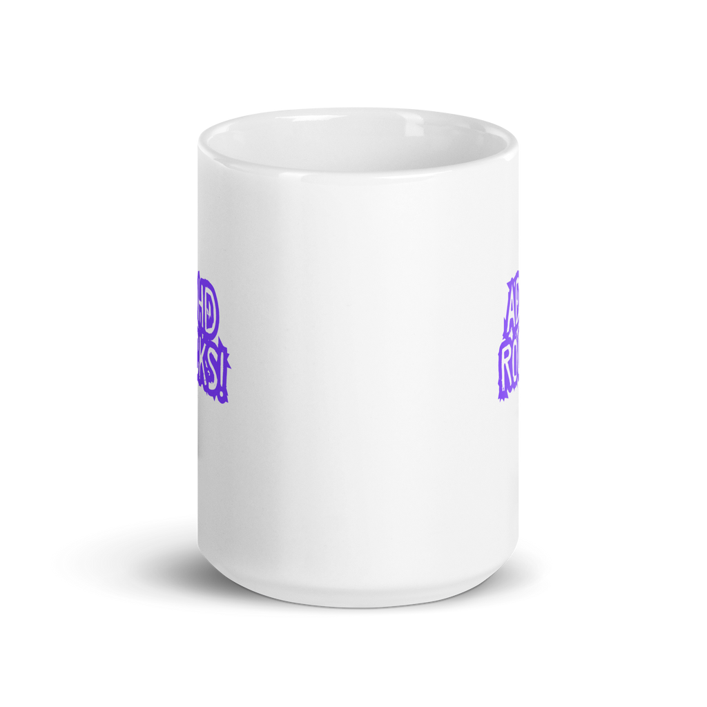 ADHD Rocks! | White Glossy Mug | The Neurospicy Store