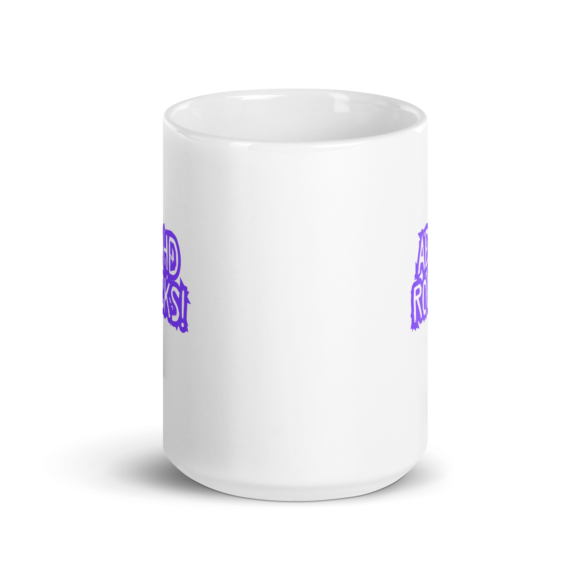ADHD Rocks! | White Glossy Mug | The Neurospicy Store