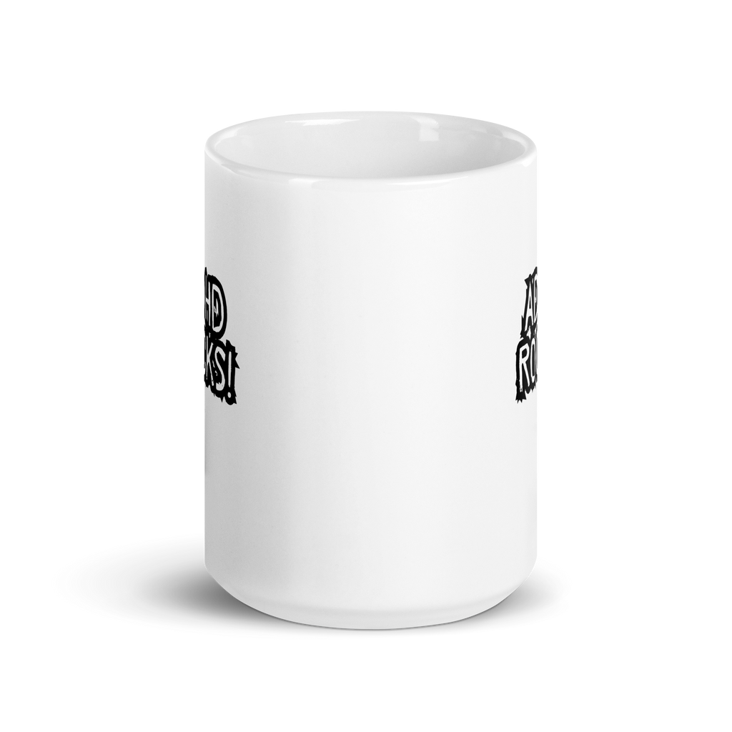 ADHD Rocks! | White Glossy Mug | The Neurospicy Store