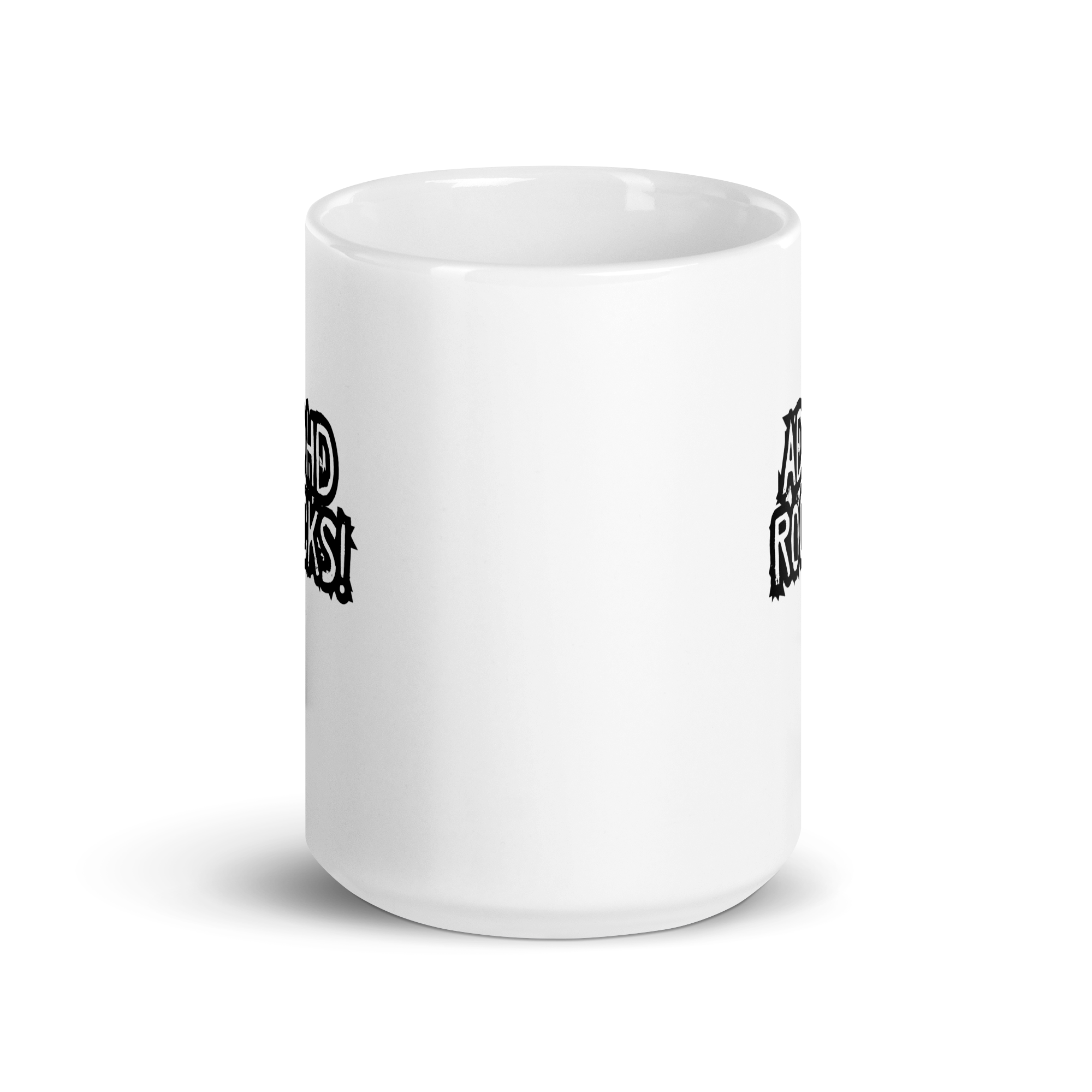 ADHD Rocks! | White Glossy Mug | The Neurospicy Store